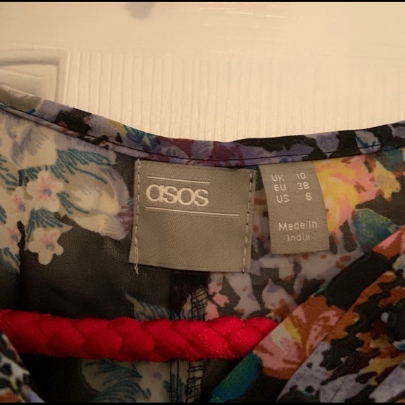 ASOS maxi sheer bohemian floral print dress - Picture 3 of 4